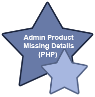 Admin Product Missing Details - PHP